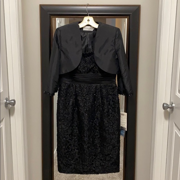 Special Occasions “Mon Cheri”  Black Sequin Dress - Picture 1 of 8